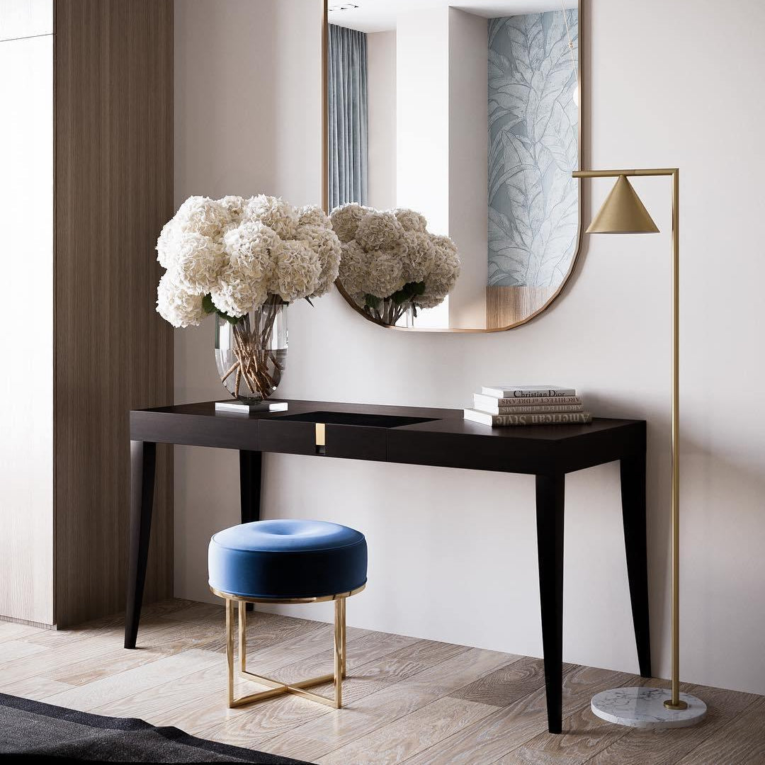 Modern Aluminium Floor Lamp with Marble Base and Adjustable LED Light for Living Room - 155cm Tall Standing Lamp 1