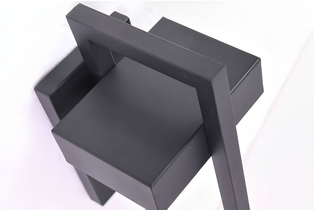 Modern Black Outdoor Wall Lantern - IP65 Weather Resistant Stainless Steel Exterior Wall Light 5
