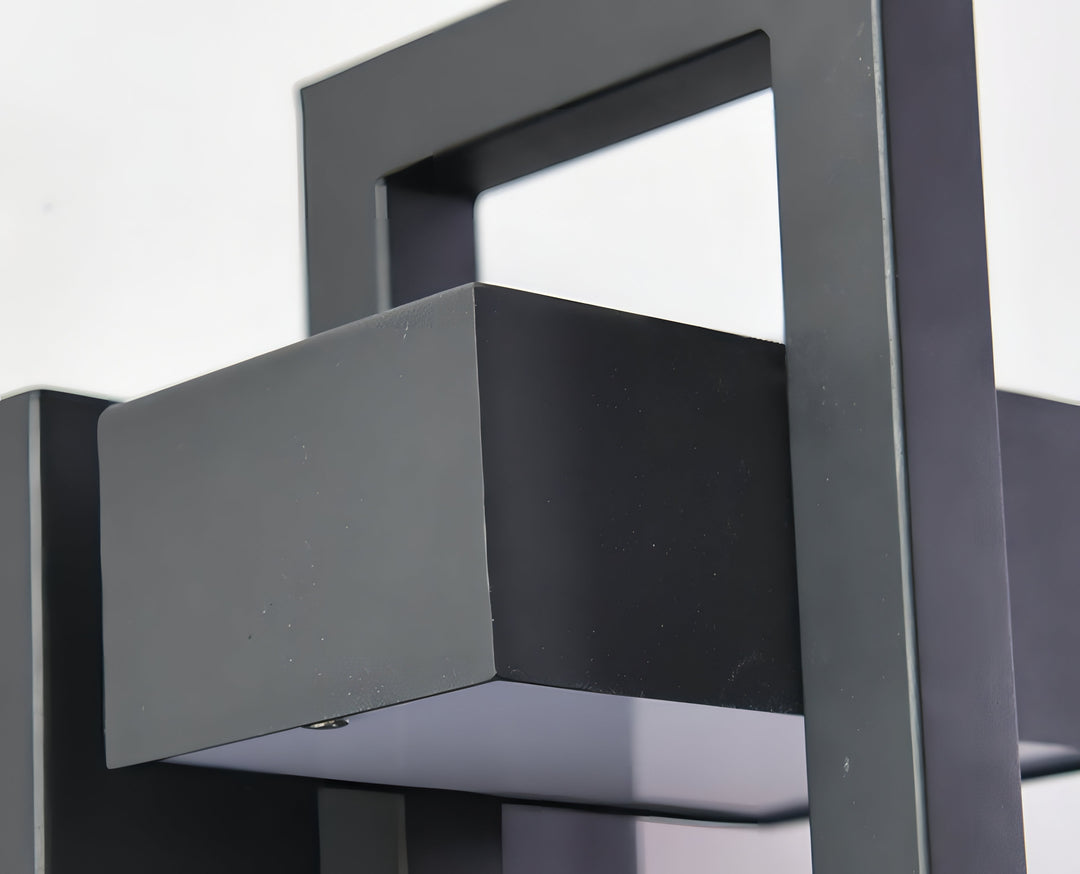 Modern Black Outdoor Wall Lantern - IP65 Weather Resistant Stainless Steel Exterior Wall Light 6