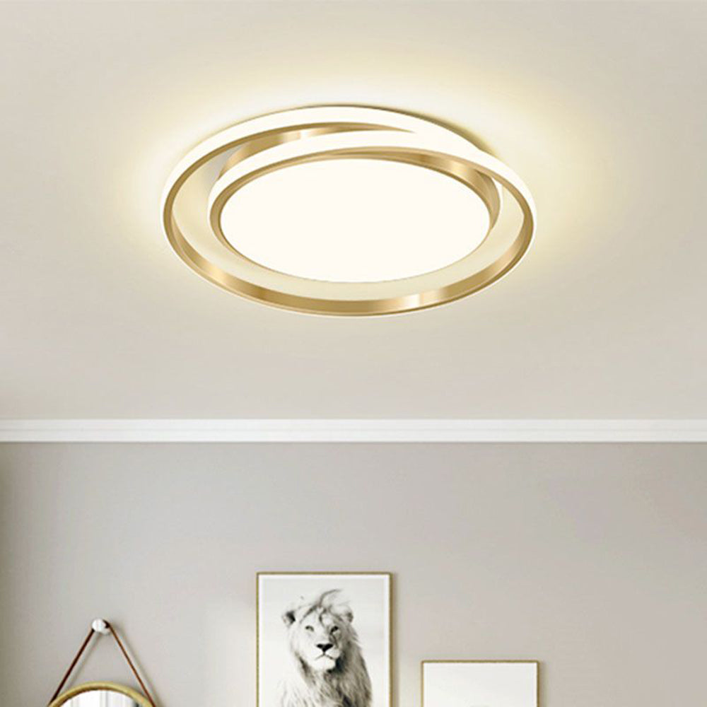 Modern LED Flush Mount Ceiling Light Fixture, Energy-Efficient 20-30W, Minimalist Design for Home Illumination - 45 cm Diameter 1
