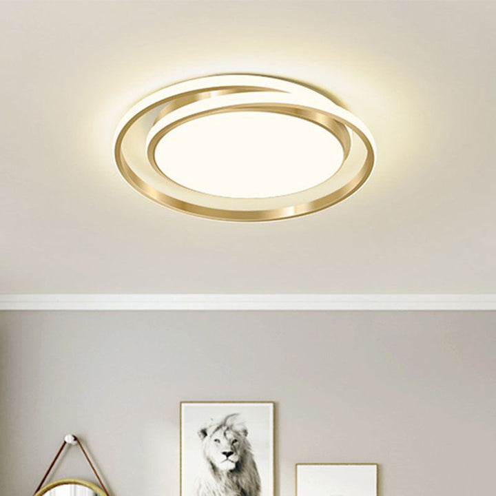 Modern LED Flush Mount Ceiling Light Fixture, Energy-Efficient 20-30W, Minimalist Design for Home Illumination - 45 cm Diameter 1