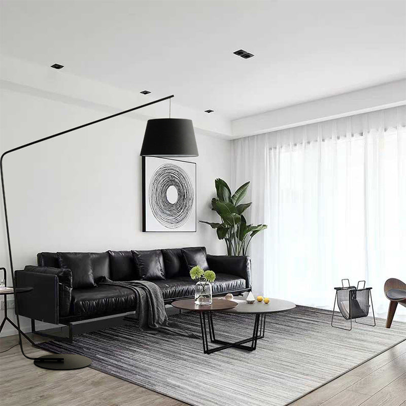 Modern Black Floor Lamp with Adjustable Angle - Nordic LED Standing Lamp for Living Room Decor-3