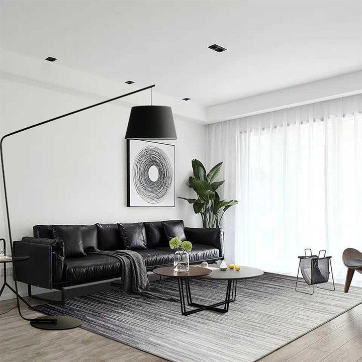 Modern Black Floor Lamp with Adjustable Angle - Nordic LED Standing Lamp for Living Room Decor-3