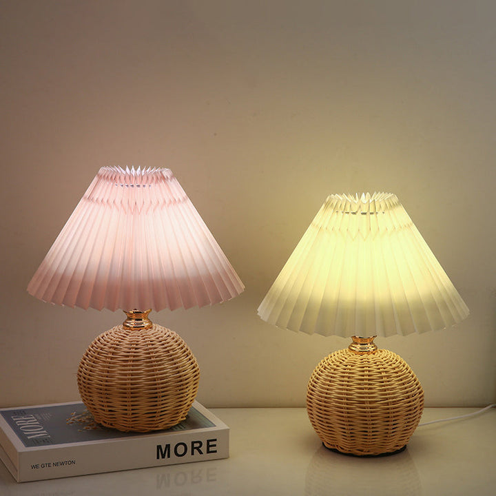 Nordic Rattan Table Lamp - detail view 1