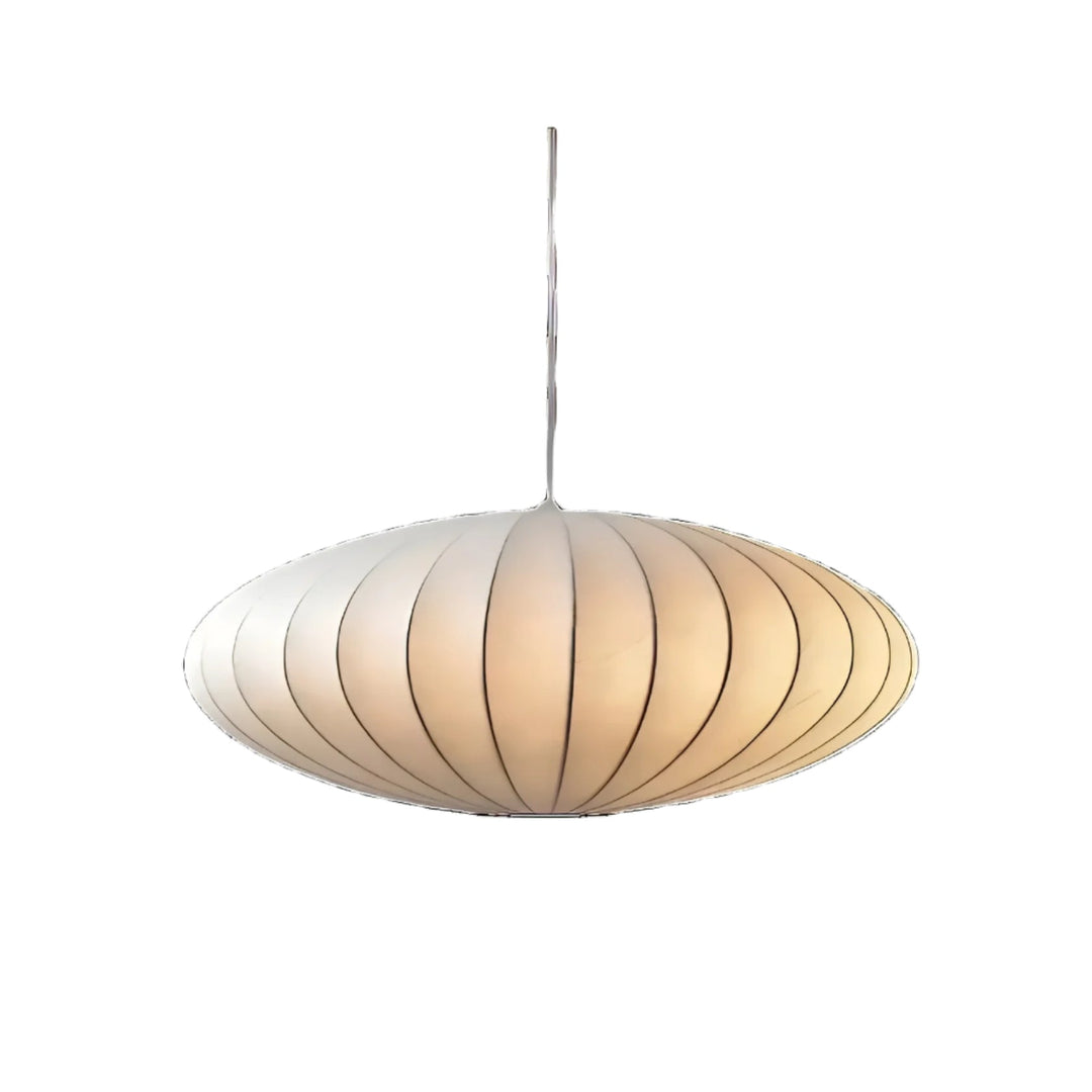 Japanese Silk Pendant Lamp - Elegant Japandi Style Pendant Lighting for Home Decor-1