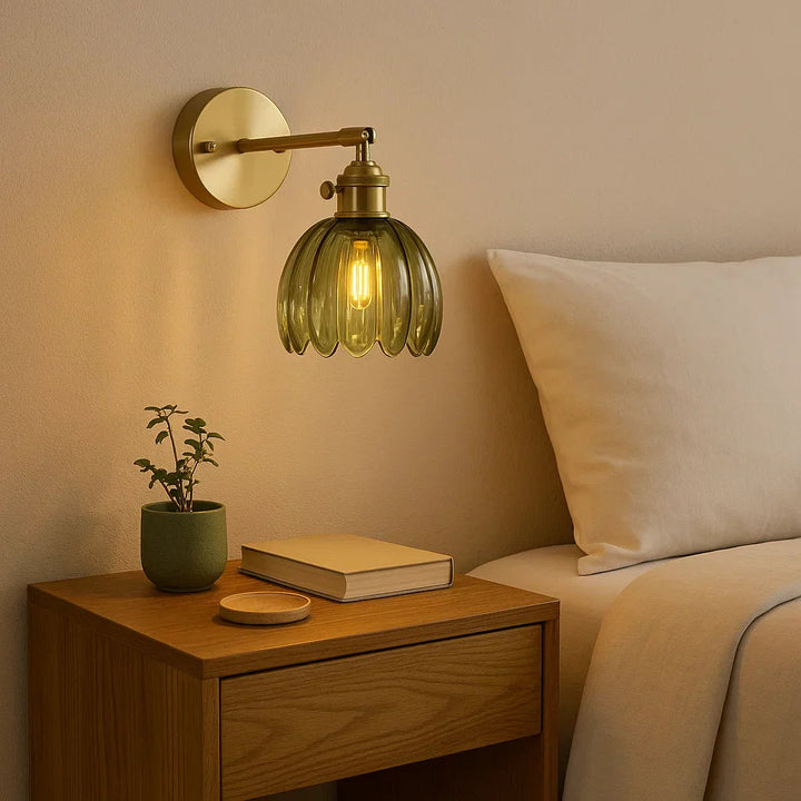 Retro Brass Wall Sconce - detail view 4