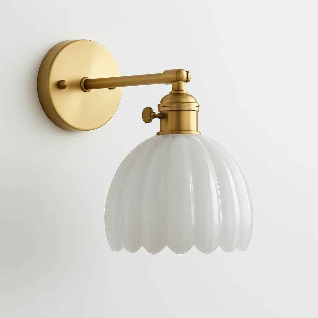 Retro Brass Wall Sconce - detail view 5