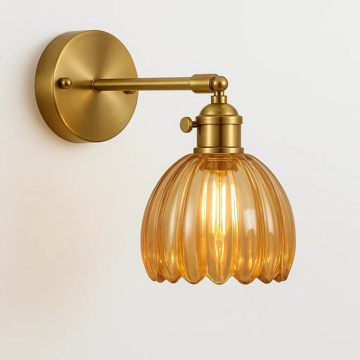 Retro Brass Wall Sconce - detail view 7