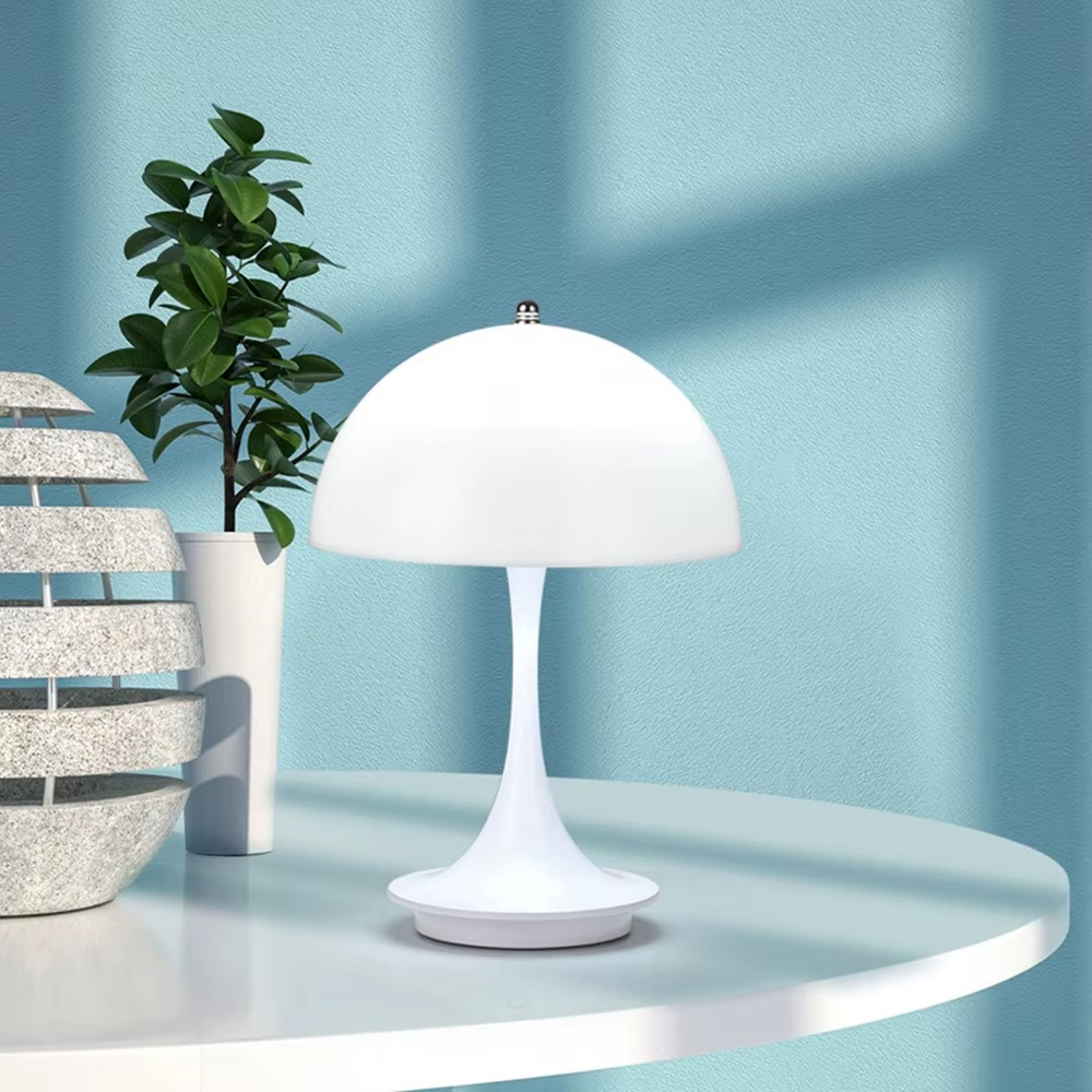 Dimmable Wireless LED Lamp with USB-C Charging - Scandinavian Design for 16 Hours of Ambient Light-1