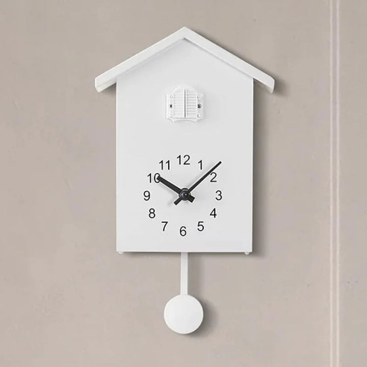 Variant image for Modern Cuckoo Wall Clock with Adjustable Volume - Elegant Design in Blue, Green, White for Contemporary Home Decor-3