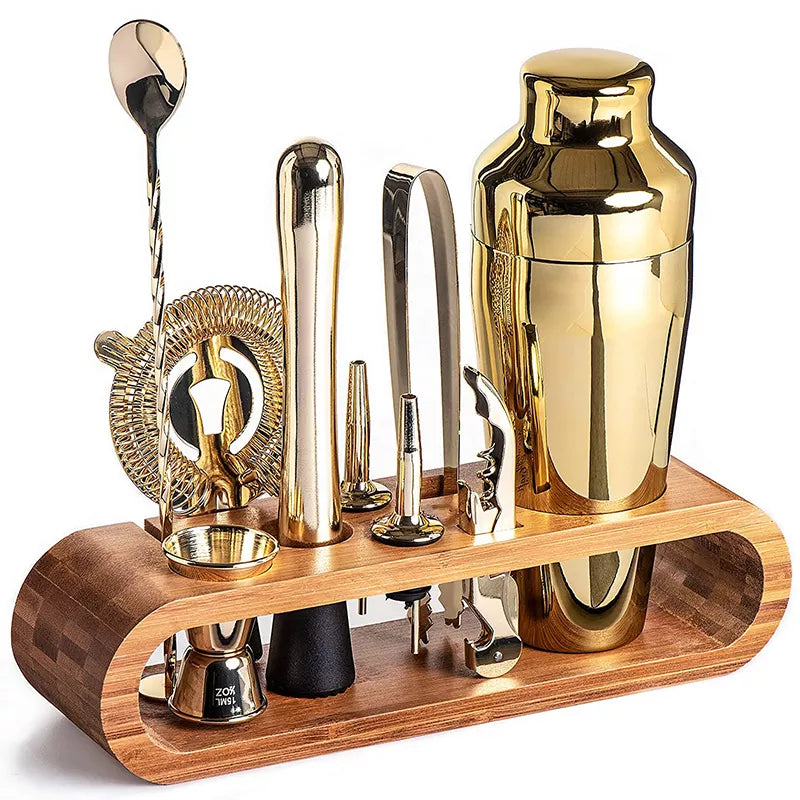 Variant image for Luxury Metallic Cocktail Set - 10-Piece Cocktail Making Kit with Shaker and Essential Bar Tools-3