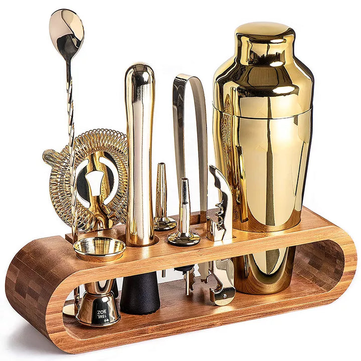 Variant image for Luxury Metallic Cocktail Set - 10-Piece Cocktail Making Kit with Shaker and Essential Bar Tools-3