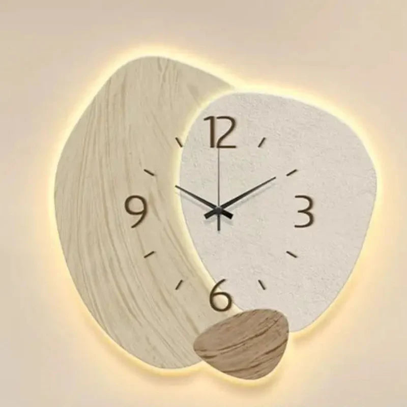 Variant image for Modern Oval Wall Clock - Silent Movement, 30cm Decorative Kitchen Clock for Contemporary Home Décor-2