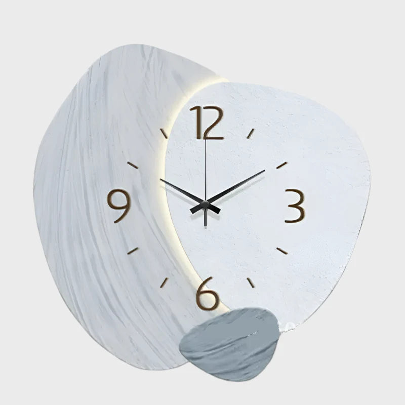 Variant image for Modern Oval Wall Clock - Silent Movement, 30cm Decorative Kitchen Clock for Contemporary Home Décor-5