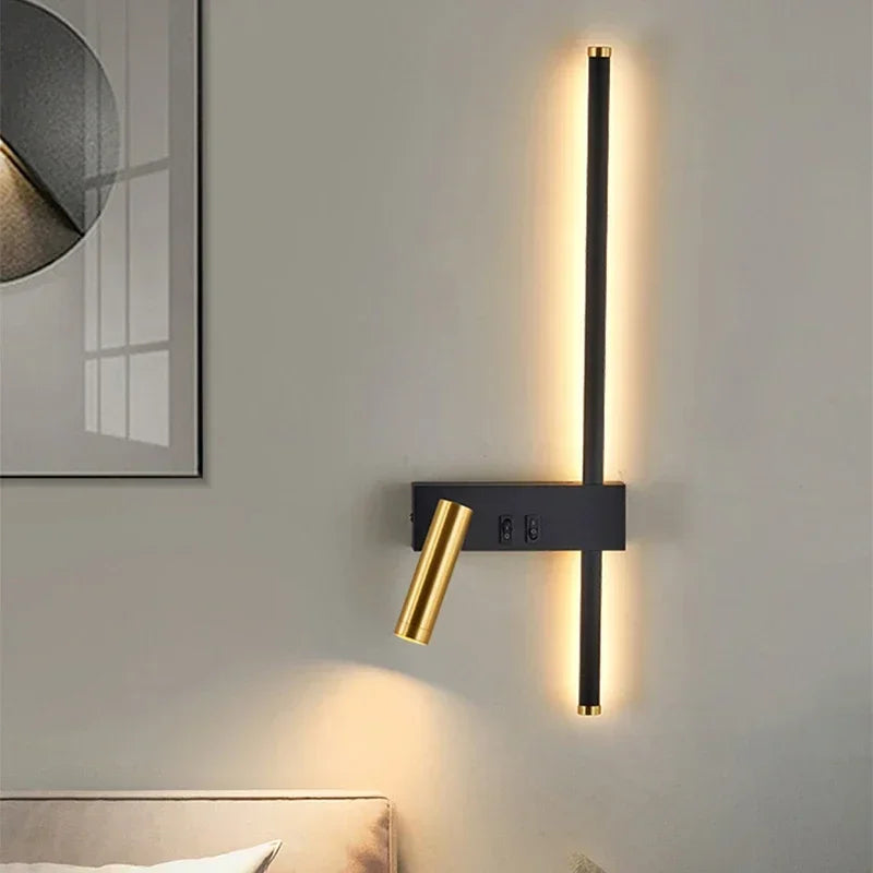 Modern Adjustable LED Wall Sconce with Touch Switch - Elegant Wall Lighting for Home Decor-2