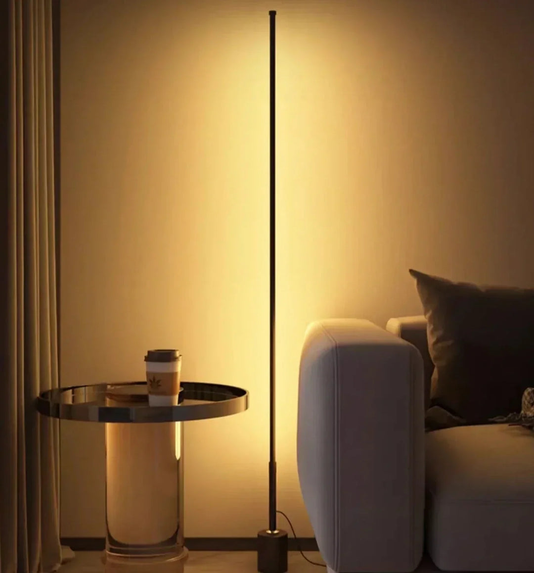 Variant image for Adjustable Black Floor Lamp - Modern Dimmable Standing Lamp for Living Room with Customizable Height and Angle-1