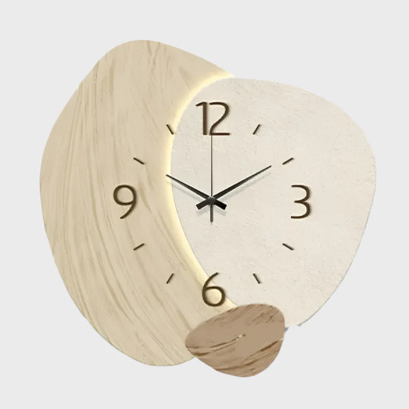 Variant image for Modern Oval Wall Clock - Silent Movement, 30cm Decorative Kitchen Clock for Contemporary Home Décor-1
