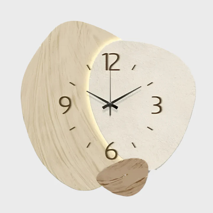 Variant image for Modern Oval Wall Clock - Silent Movement, 30cm Decorative Kitchen Clock for Contemporary Home Décor-1
