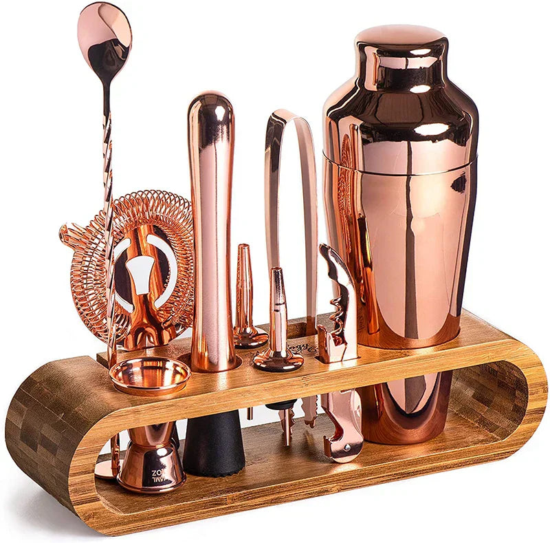 Variant image for Luxury Metallic Cocktail Set - 10-Piece Cocktail Making Kit with Shaker and Essential Bar Tools-2