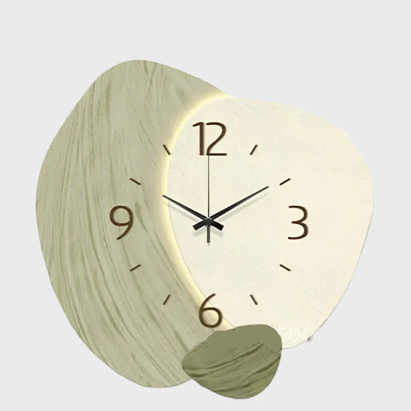 Variant image for Modern Oval Wall Clock - Silent Movement, 30cm Decorative Kitchen Clock for Contemporary Home Décor-3