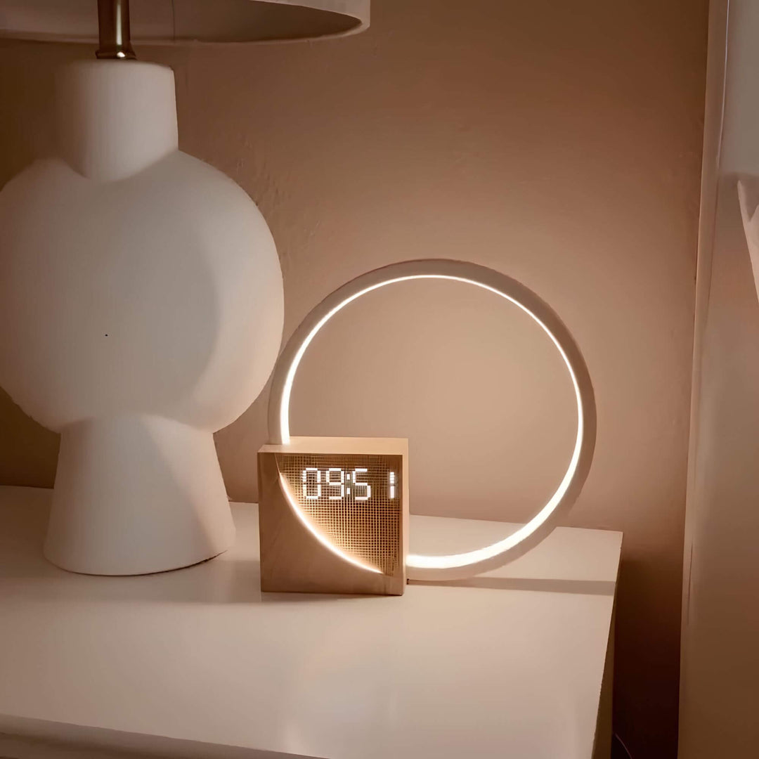 Natural Sunrise Alarm Clock with Dimmable Light and Smartphone Charging Station - Best Wake Up Light for Gentle Mornings-3