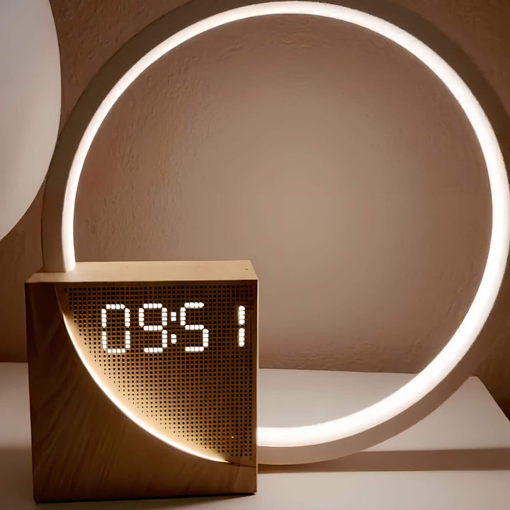 Natural Sunrise Alarm Clock with Dimmable Light and Smartphone Charging Station - Best Wake Up Light for Gentle Mornings-4