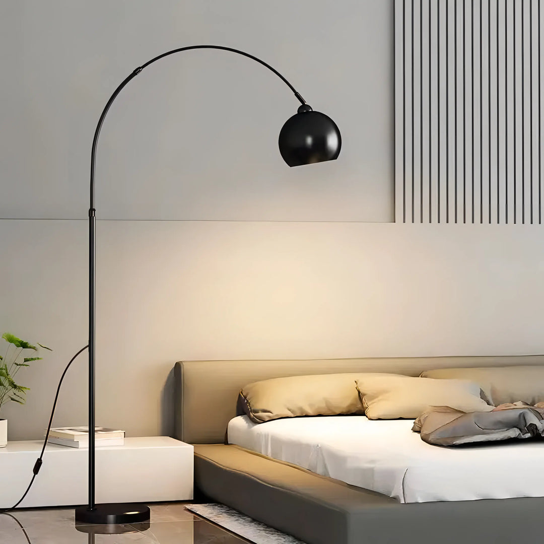 Variant image for Modern Adjustable Arc Floor Lamp with Dimmable Functionality - Energy-Efficient Lighting for Living Room-1
