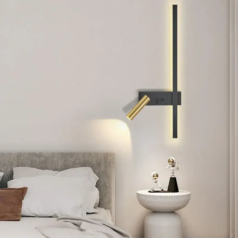 Modern Adjustable LED Wall Sconce with Touch Switch - Elegant Wall Lighting for Home Decor-3