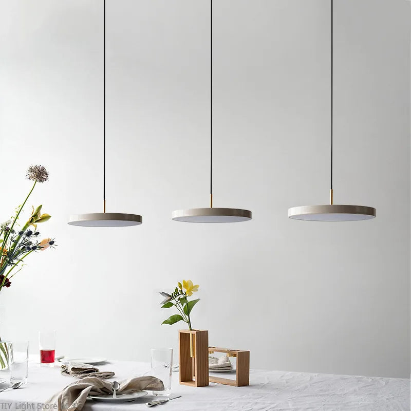 Scandinavian Black Pendant Light for Kitchen and Dining Room - Modern Metal Hanging Light Fixture 2