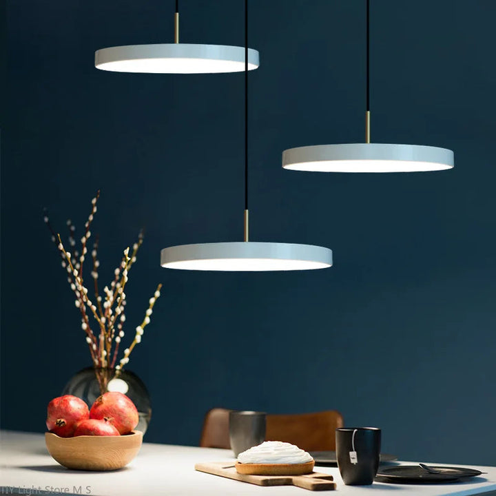 Scandinavian Black Pendant Light for Kitchen and Dining Room - Modern Metal Hanging Light Fixture 3