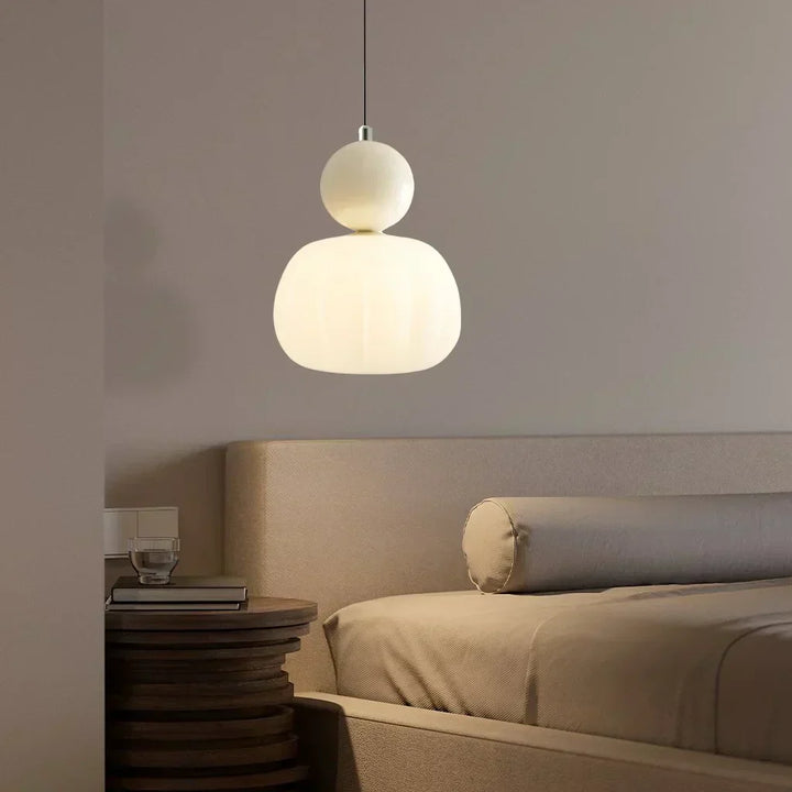 Art Deco Black Pendant Light - Elegant Hanging Lamp for Dining and Living Rooms, Metal and Plastic Design-5