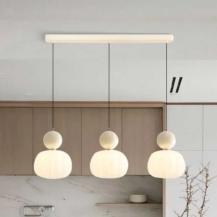 Variant image for Art Deco Black Pendant Light - Elegant Hanging Lamp for Dining and Living Rooms, Metal and Plastic Design-2