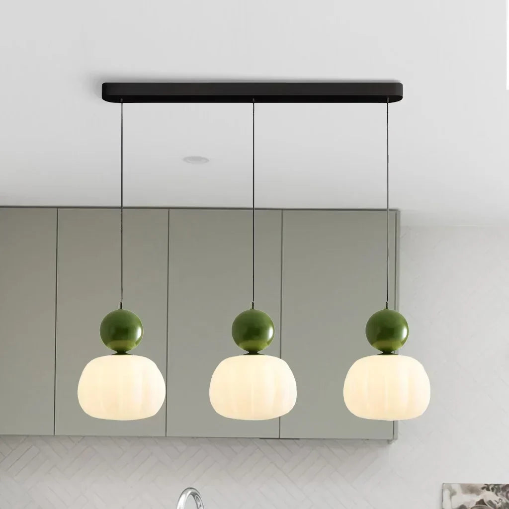 Variant image for Art Deco Black Pendant Light - Elegant Hanging Lamp for Dining and Living Rooms, Metal and Plastic Design-4