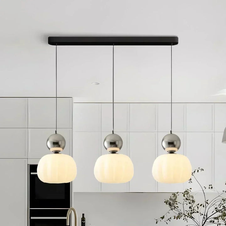 Variant image for Art Deco Black Pendant Light - Elegant Hanging Lamp for Dining and Living Rooms, Metal and Plastic Design-8
