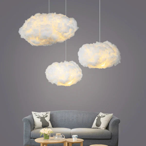 Cloud-Shaped LED Night Light Lamp - Soft Cotton Decorative Lighting for Calm Atmosphere-1