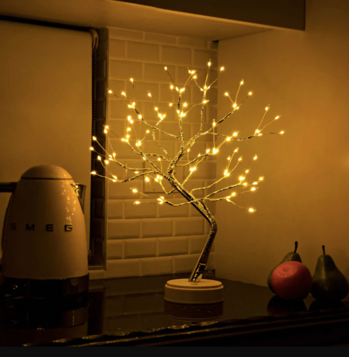 Twilight Tree Light Table Lamp with Remote Control - Customizable LED Decorative Lamp for Home Ambiance-4