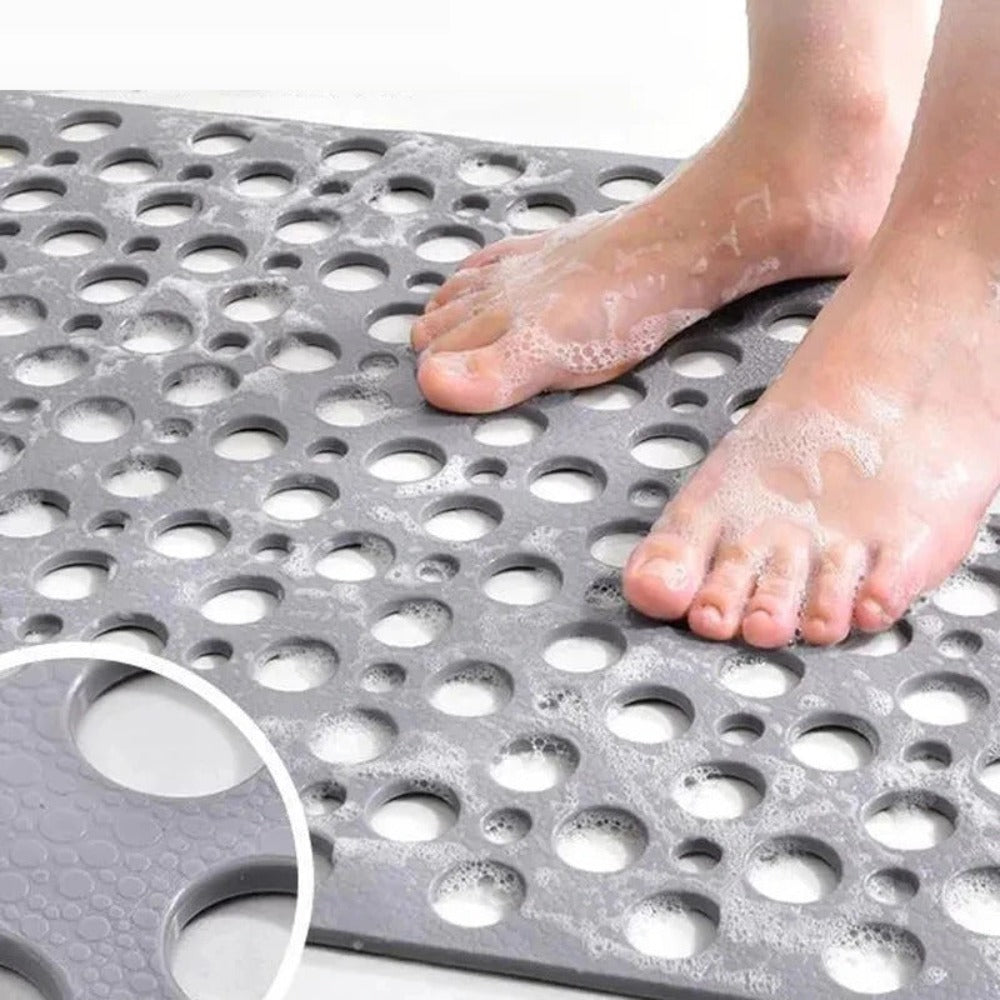 Antibacterial Non-Slip Shower Mat with Suction Cups for Safety and Comfort-5