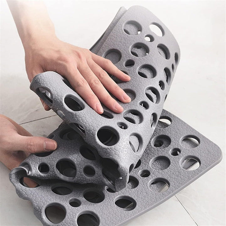 Antibacterial Non-Slip Shower Mat with Suction Cups for Safety and Comfort-6
