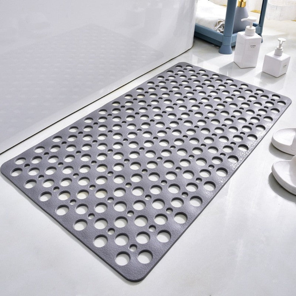 Antibacterial Non-Slip Shower Mat with Suction Cups for Safety and Comfort-1
