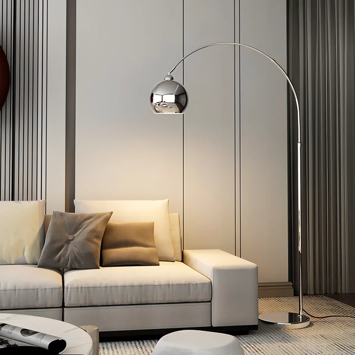 Variant image for Modern Adjustable Arc Floor Lamp with Dimmable Functionality - Energy-Efficient Lighting for Living Room-3