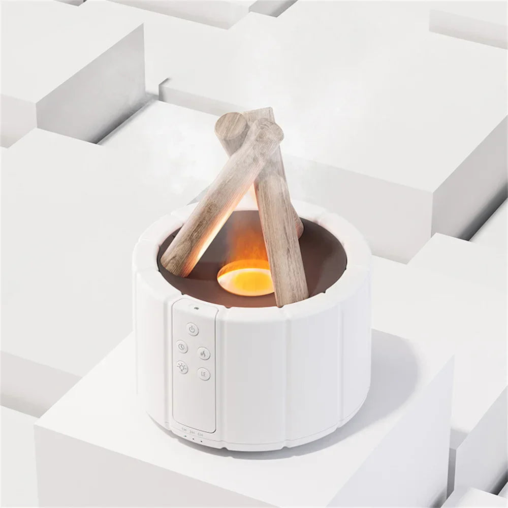 Multifunctional Table Lamp with Flame Effect, Humidifier, and Aroma Diffuser - Perfect for Bedroom and Living Room Use-4