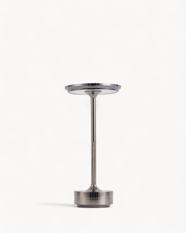Dimmable Cordless Table Lamp with USB Charging - Modern Metal Design for Bedside or Desk Use-6