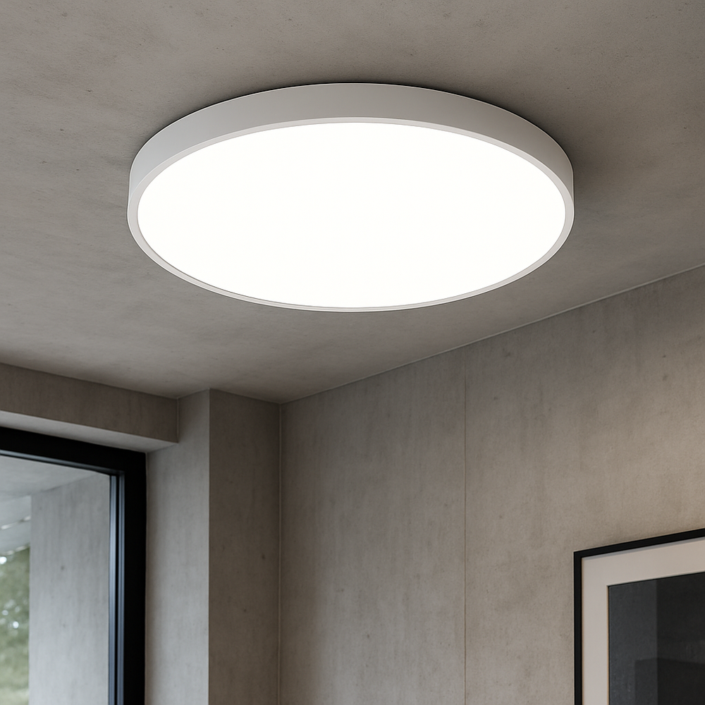 Ultra Thin Dimmable LED Ceiling Light Fixture - Adjustable Color Temperature for Dining Room and Bar, 9W, 23cm to 37cm Sizes 1