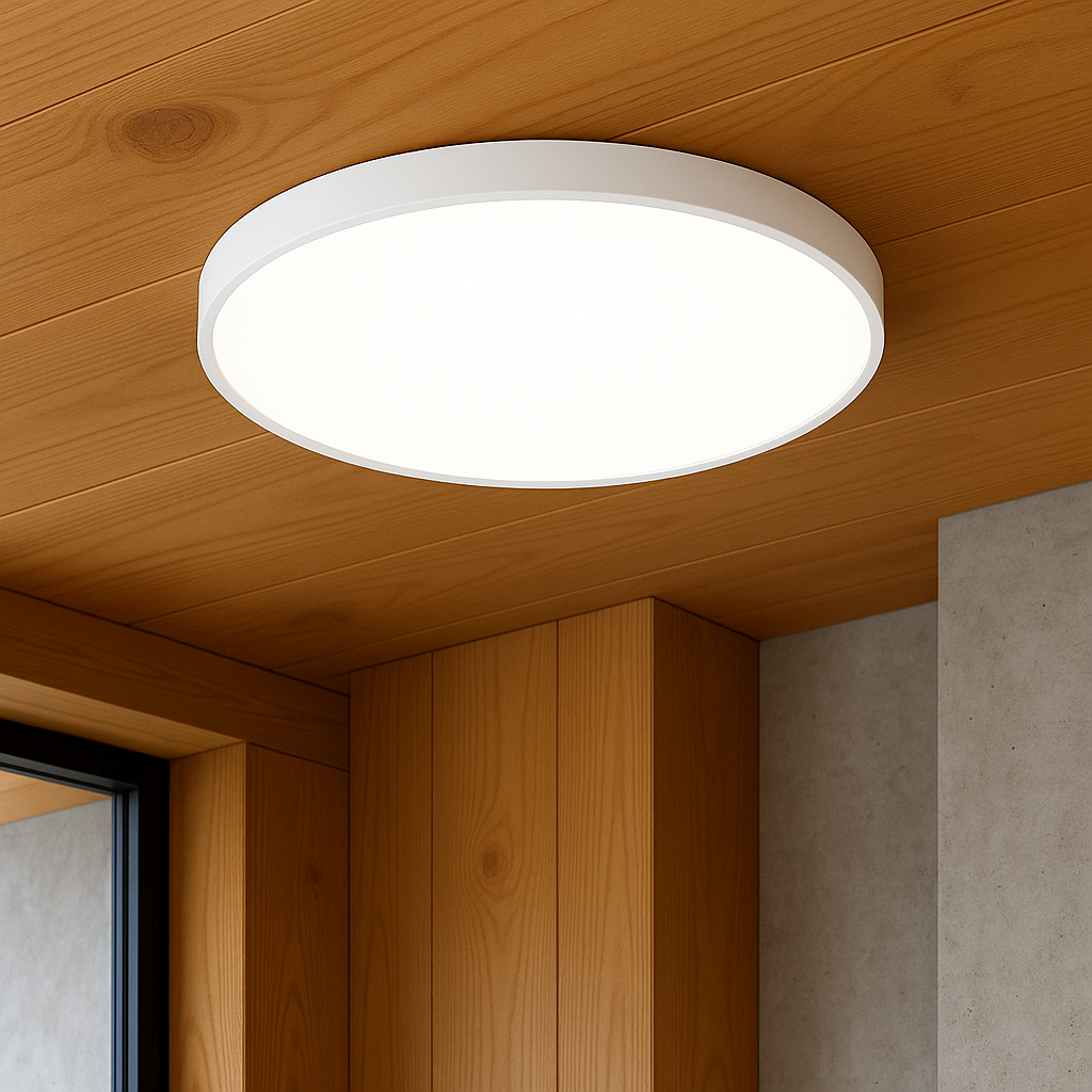 Ultra Thin Dimmable LED Ceiling Light Fixture - Adjustable Color Temperature for Dining Room and Bar, 9W, 23cm to 37cm Sizes 3