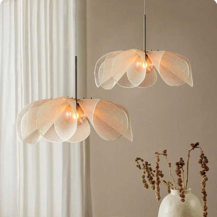 Vintage Fabric Pendant Light with Adjustable 150cm Cable - E27 Base for Kitchen Pendant Lighting 2
