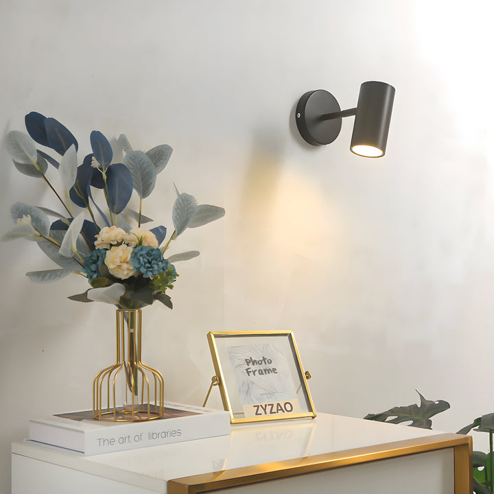 Modern Adjustable LED Wall Lamp - Matte Black or White Finish, Energy Efficient Wall Lights with Customizable Angle-3