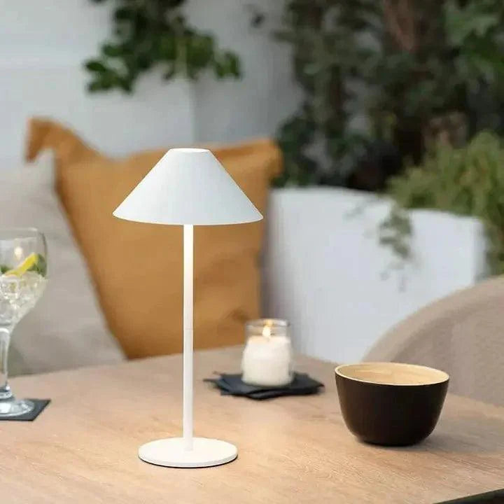 Wireless Minimalist Table Lamp - Touch Control, Weatherproof, Portable Battery Operated Design for Indoor and Outdoor Use 2
