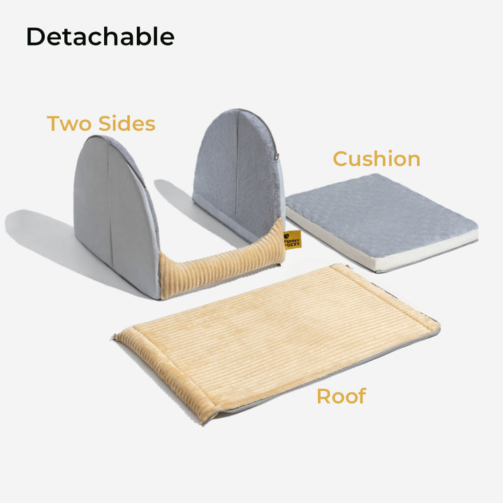Cozy Flannel Dog Bed with Thick Plush Filling - Spacious and Easy to Clean, Durable Design for Ultimate Comfort-6