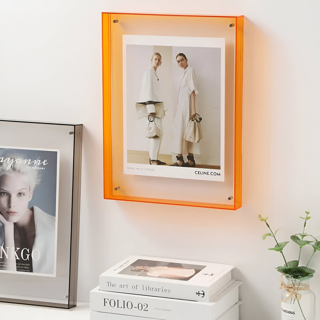 Modern Transparent Acrylic Picture Frame for 6x9cm to 21x30cm Photos - Sleek Minimalist Design-5