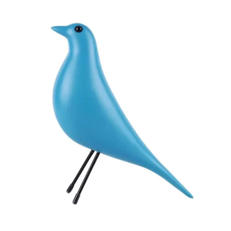 Variant image for Colorful Resin Bird House Ornament - Whimsical Pigeon Sculpture for Home Decor, 26 x 23 cm-5